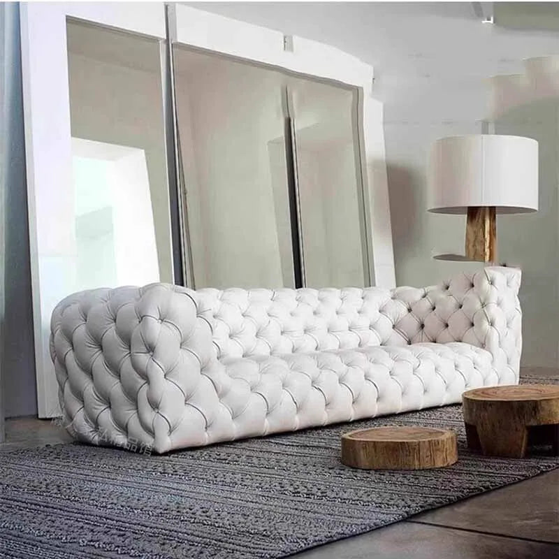 Simple Fancy Living Room Sofas, Large Gold