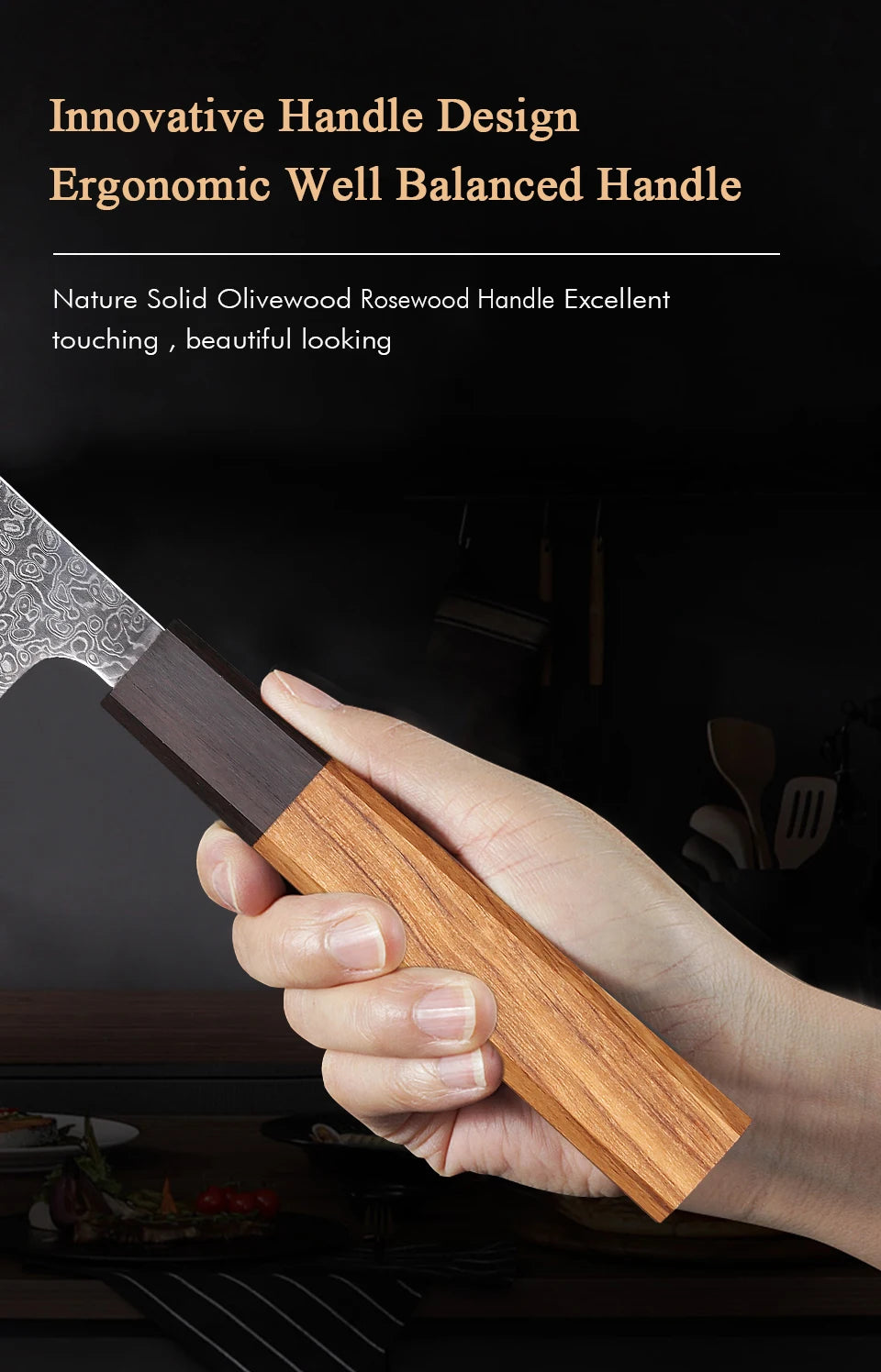 6-inch Honesuki Knife Damascus Steel Kitchen Chef Knives