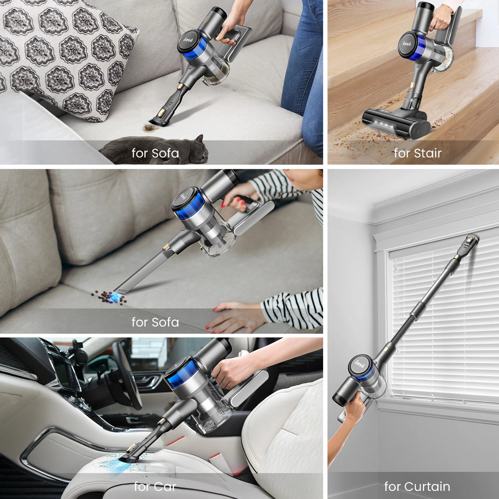 400W Stick Cordless Vacuum Cleaner for Hardwood Floor