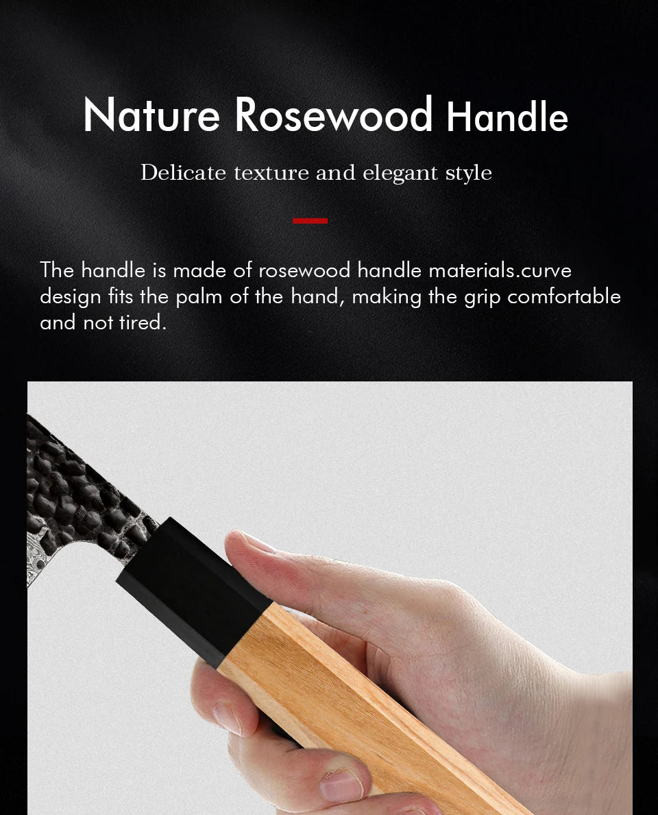 Japanese Chef's Knives 67 Layer Damascus Steel