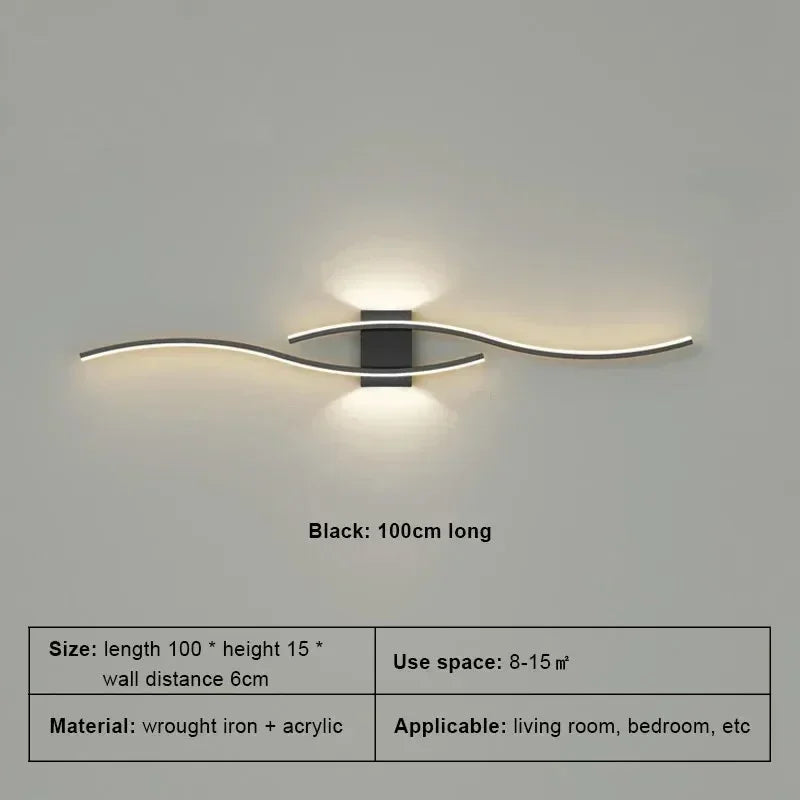 LED Wall Lamp, Smart Remote Control, Adjustable Color