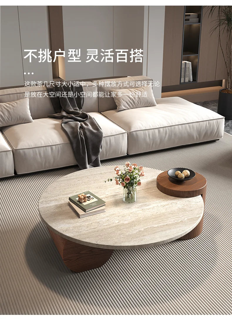 Wood Coffee Table Minimalist Unique Mesa Auxiliar