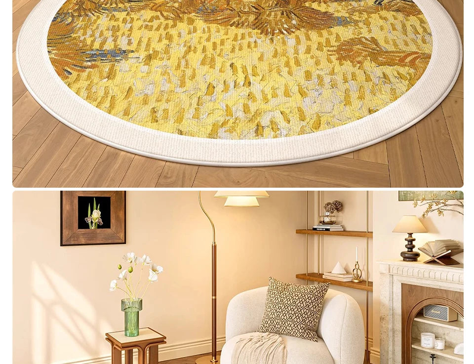 Round, Soft, Anti-slip Carpets