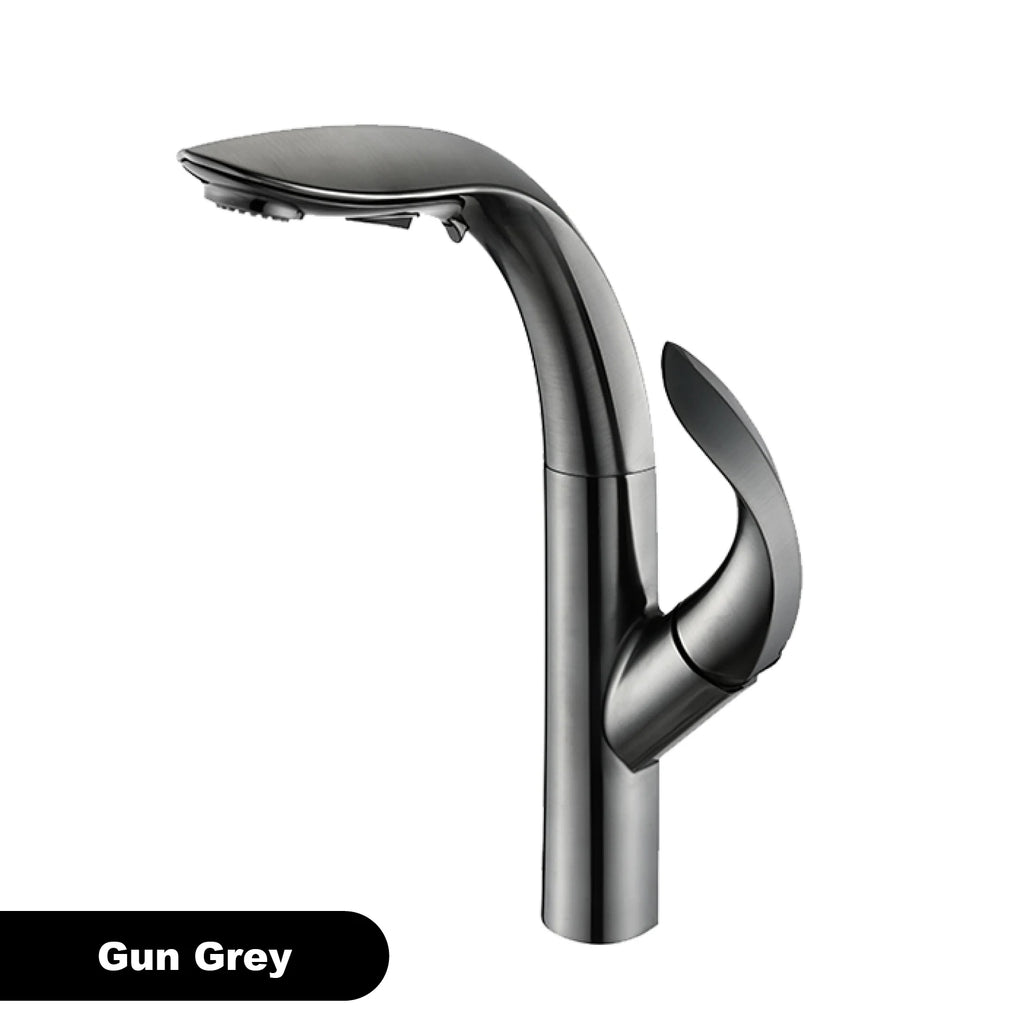 gold kitchen faucet, pull-out, 2 function Sprayer