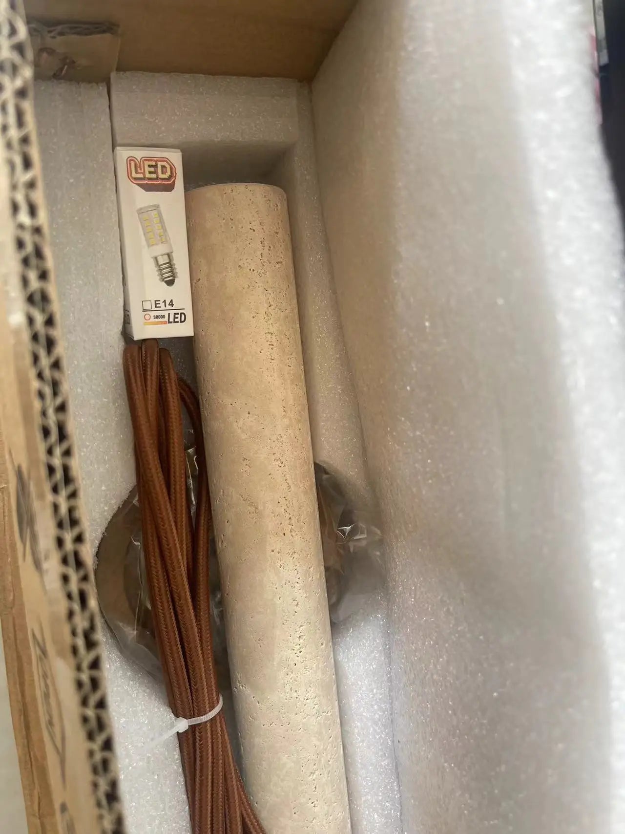 Yellow Travertine pendant lights living room, bar, Bedroom