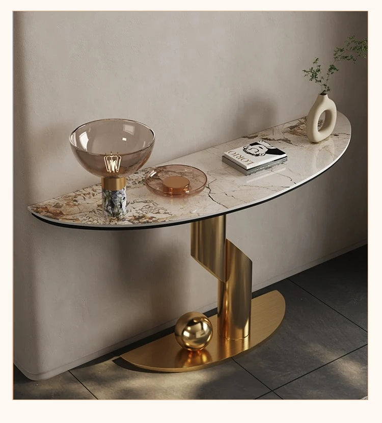 Table Hallway Metal Console Table