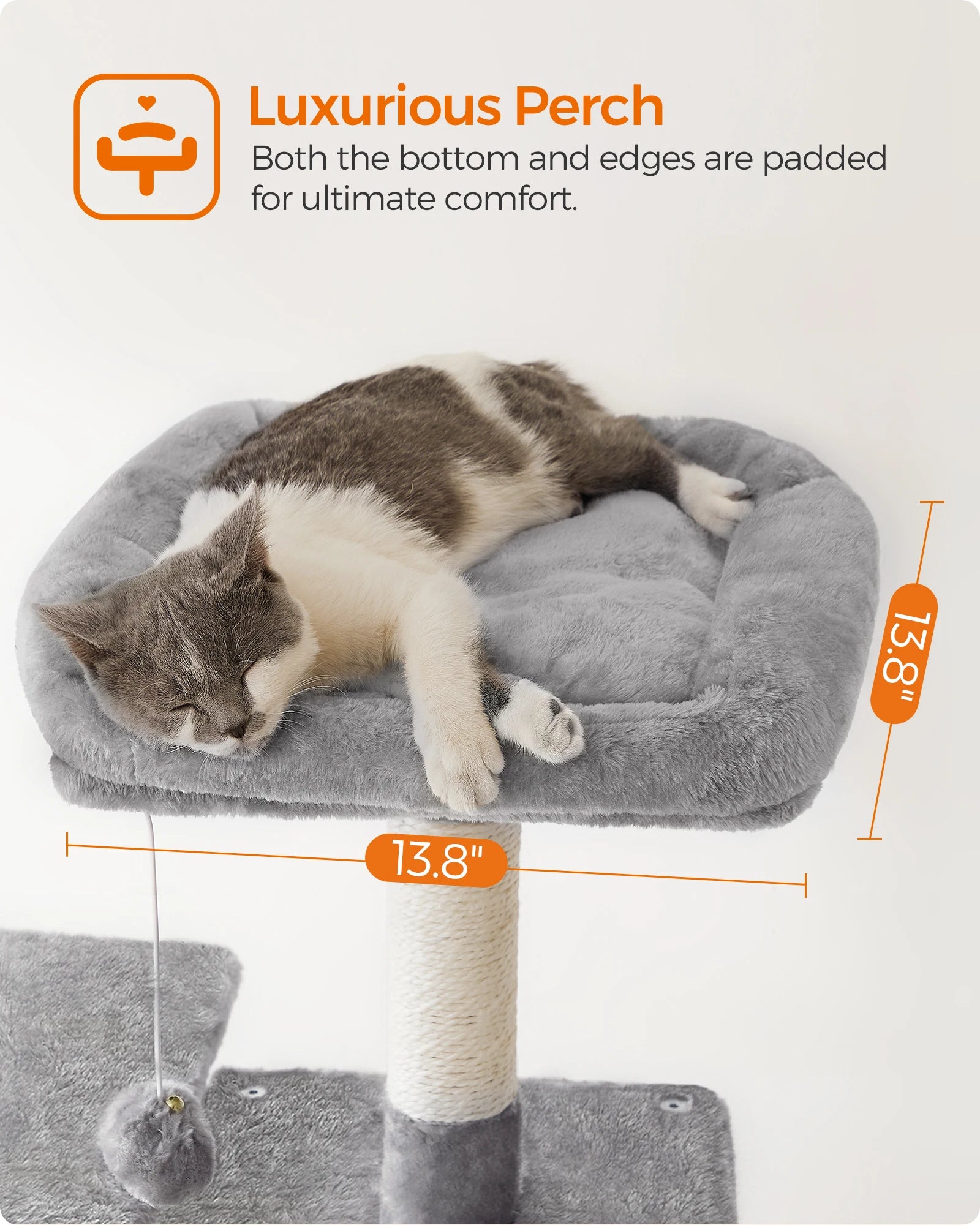 56.3-Inch Cat Tower for Indoor Cats