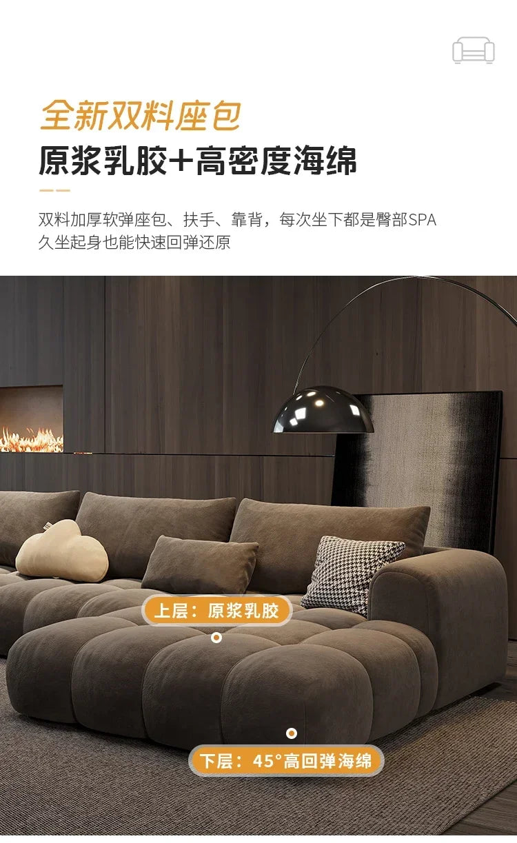 Brown Floor Recliner Sofa Bed