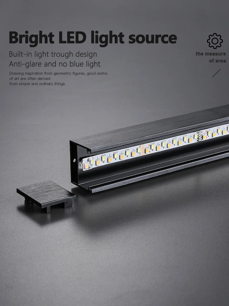 square led ceiling lamp, strip lights, black, white