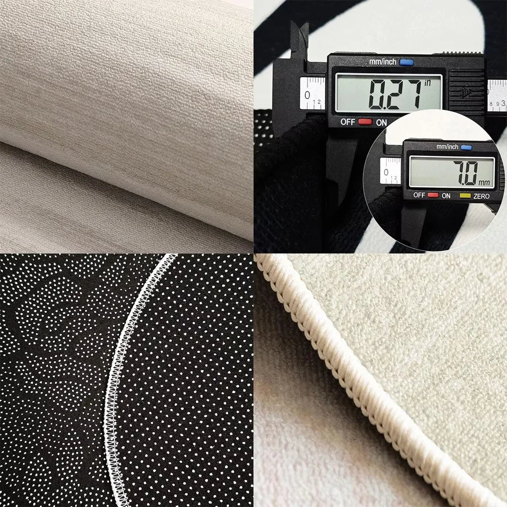 Round, Soft, Anti-slip Carpets