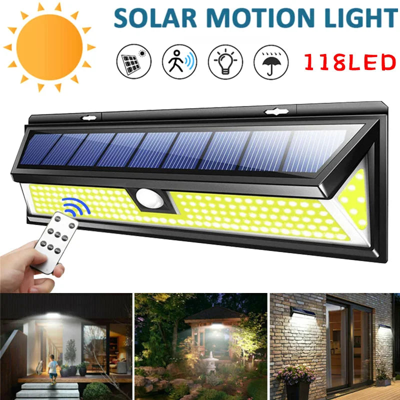 Motion Sensor Solar Lights w/wo Remote