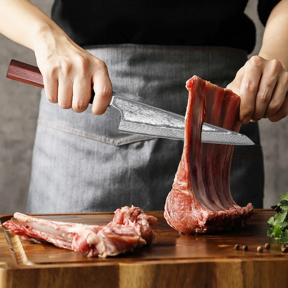 6" Honesuki Utility Knife Damascus Steel Chef Knives