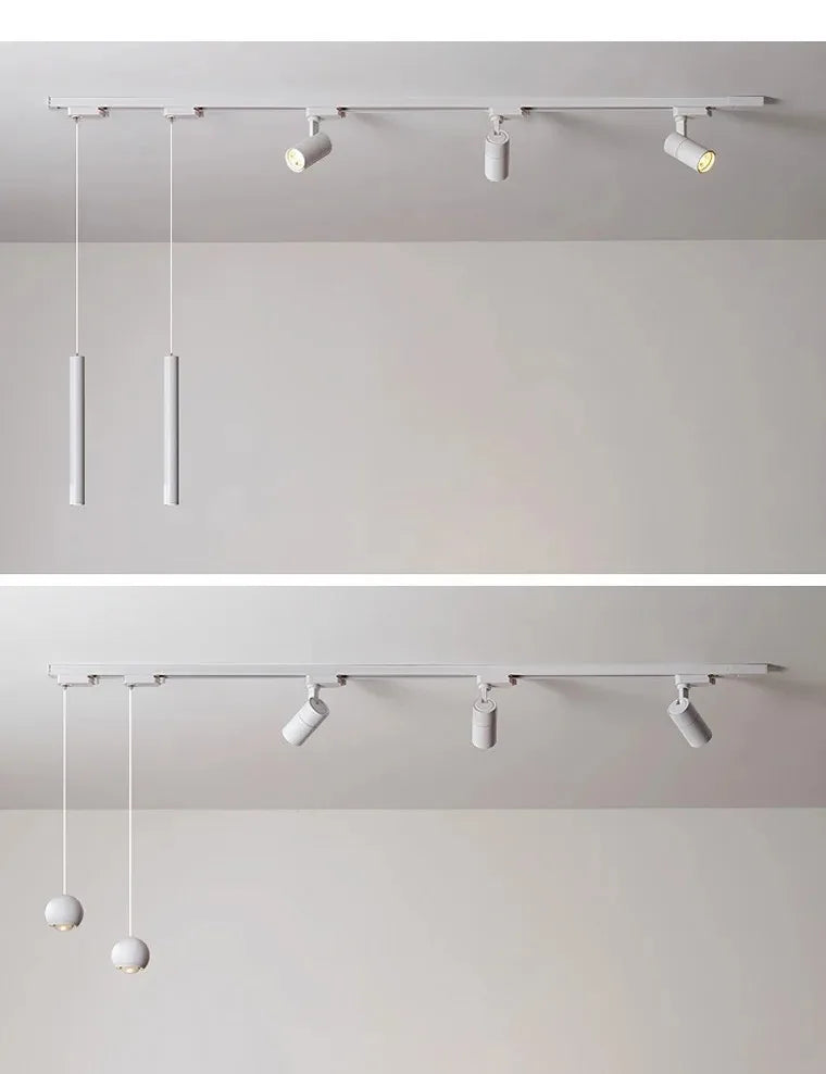 Surface mounted track lights, spotlights, LED, Hanging