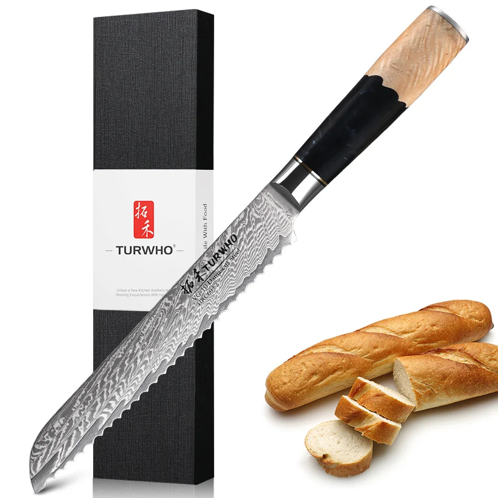 Damascus Kitchen Chef Knife High Carbon Steel