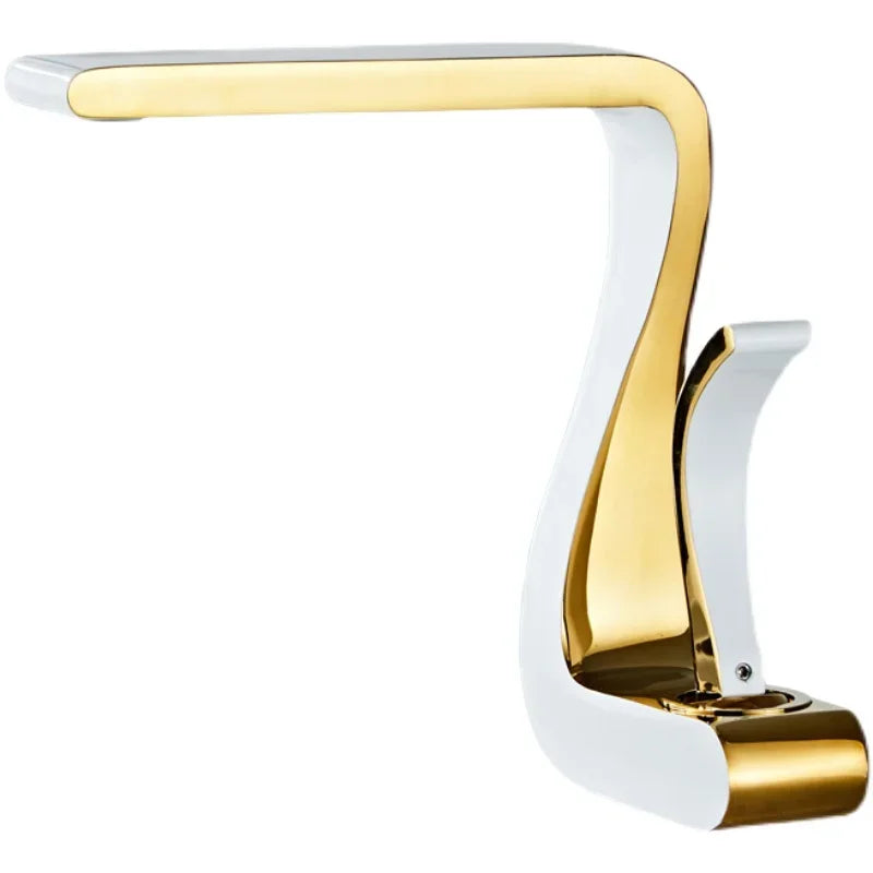 Gold Bathroom Mixer Tap Wash Basin Faucet