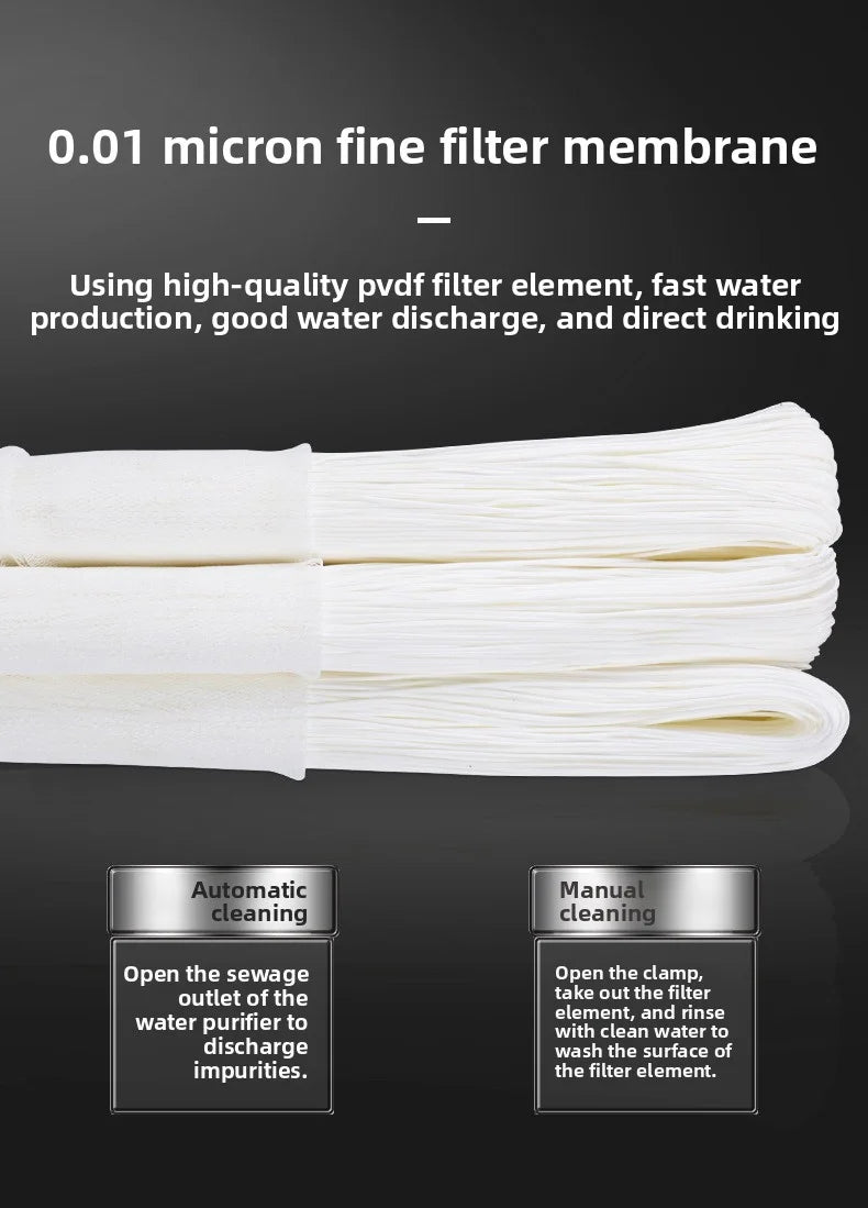 Whole house direct drinking ultrafiltration filter
