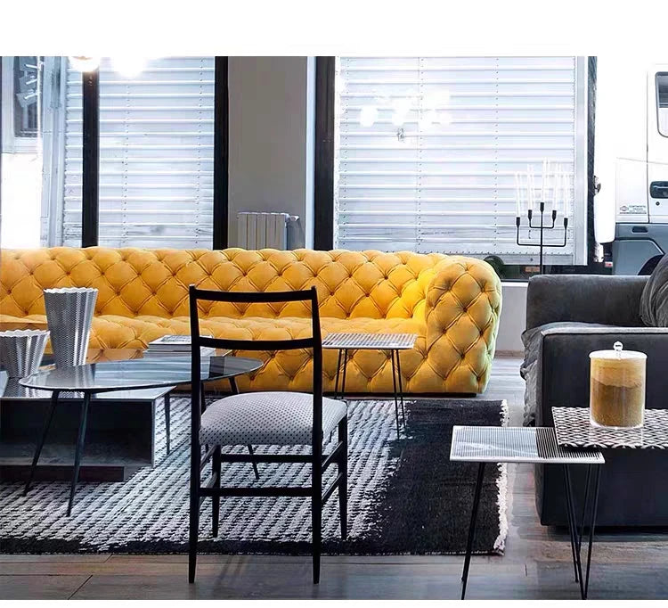 Simple Fancy Living Room Sofas, Large Gold