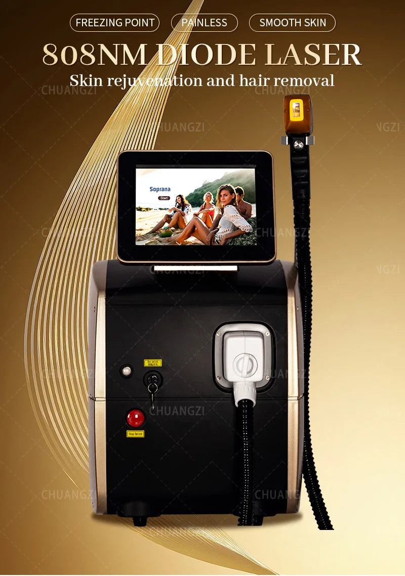 Ice Titanium Laser Hair Removal Machine, Permanent Removal
