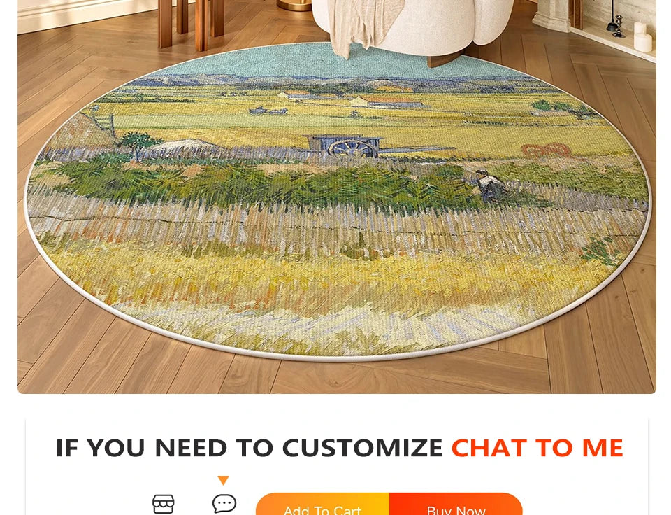 Round, Soft, Anti-slip Carpets