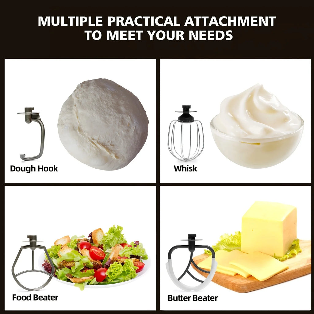 Stand Mixer, 5.5QT, 500W 6+P Speed