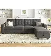 L Shaped Couch with Reversible Chaise.