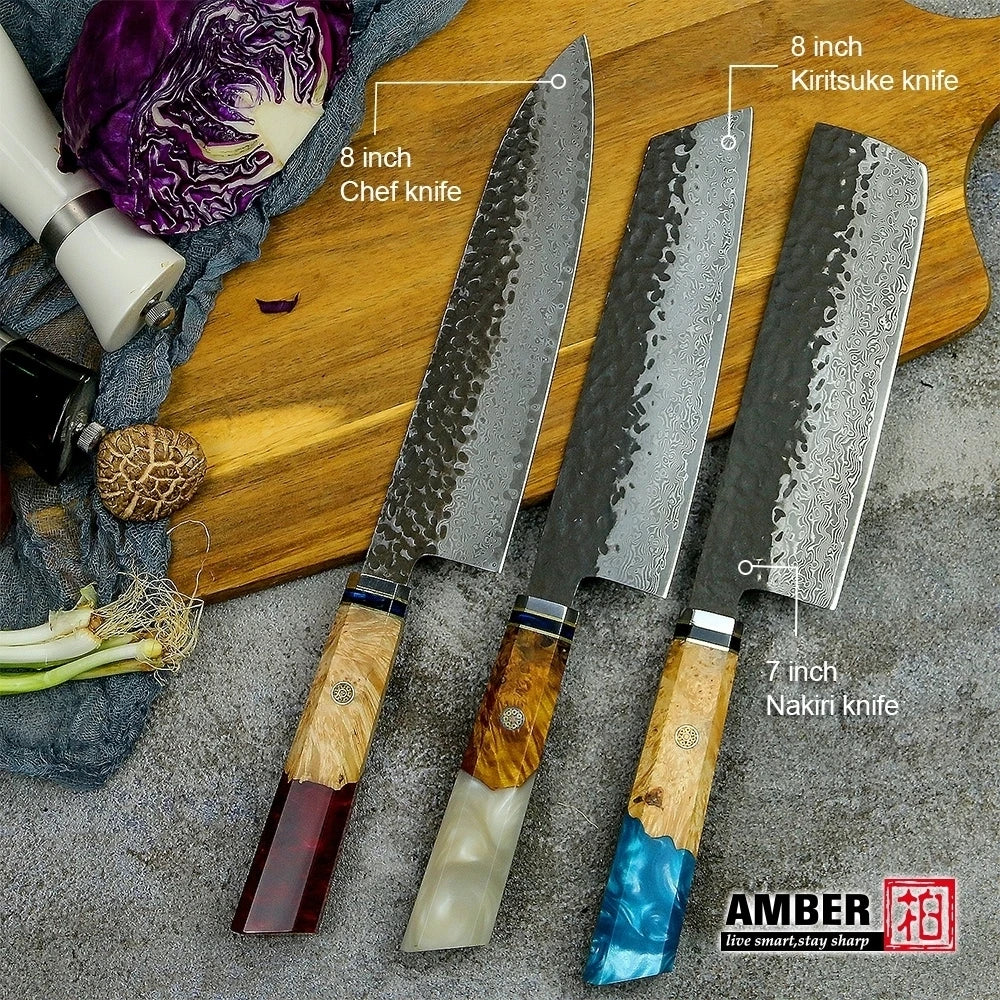 High Quality Damascus Steel Japanese Knives