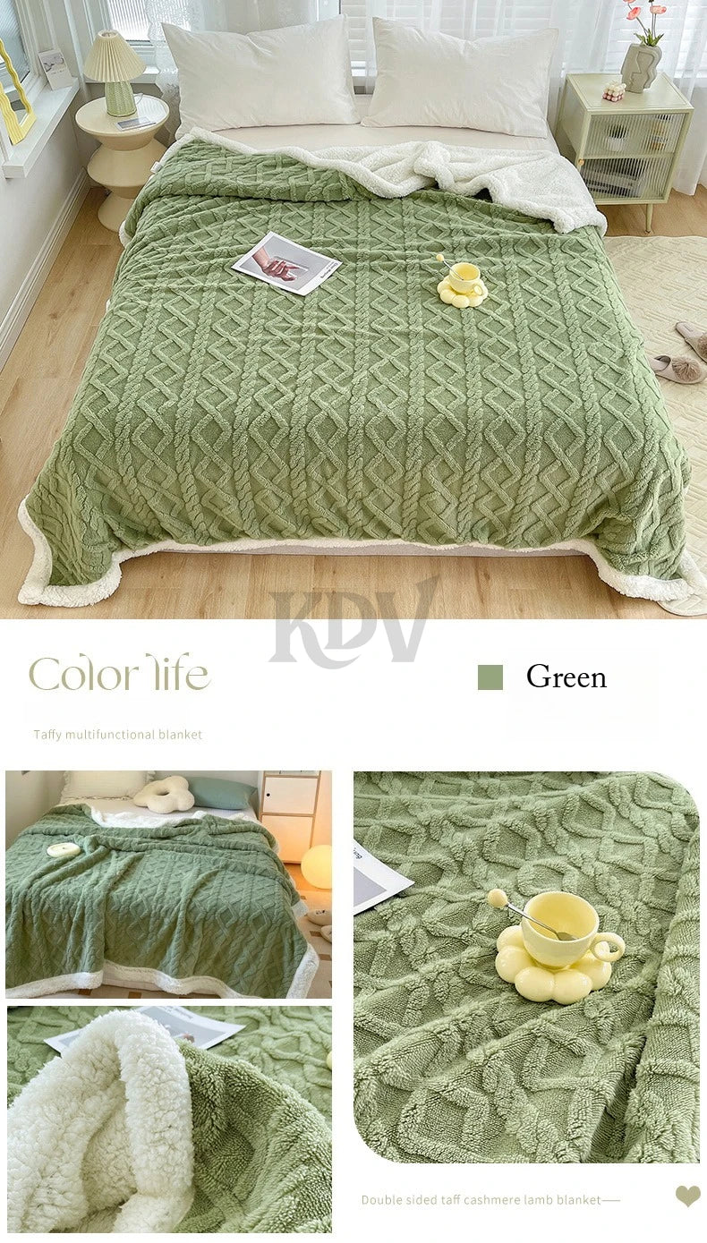 Fleece Blanket, Thick Warm, Single, Double, 10 Colors