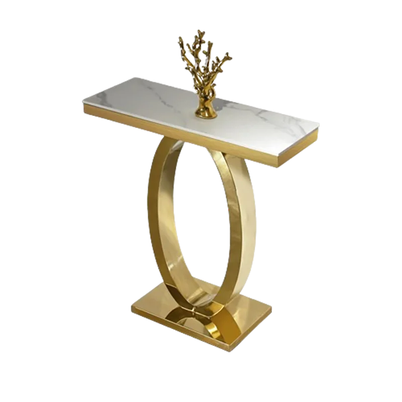 Metal Console Design Corner Table Living Room, Hallway