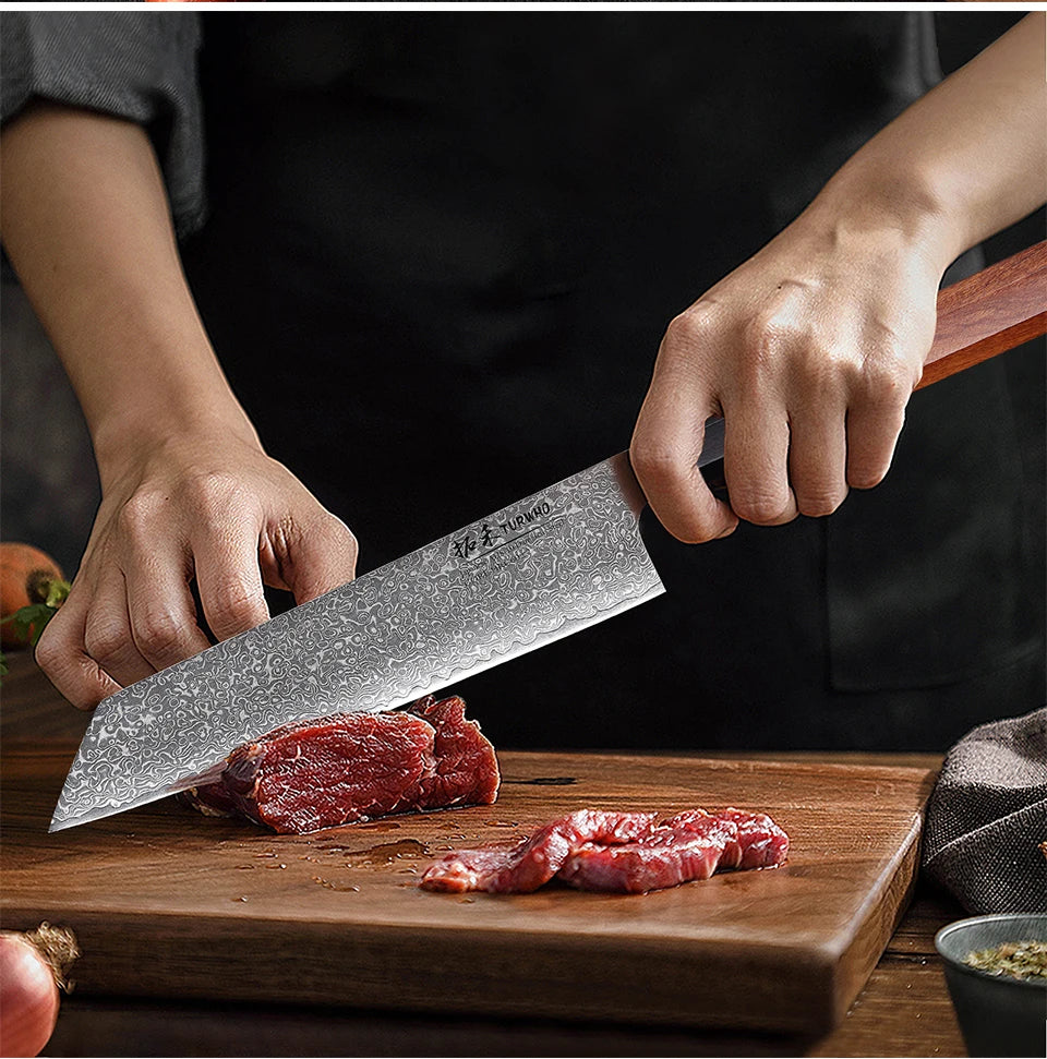 8.2-inch Japanese Kiritsuke Knife Damascus Steel