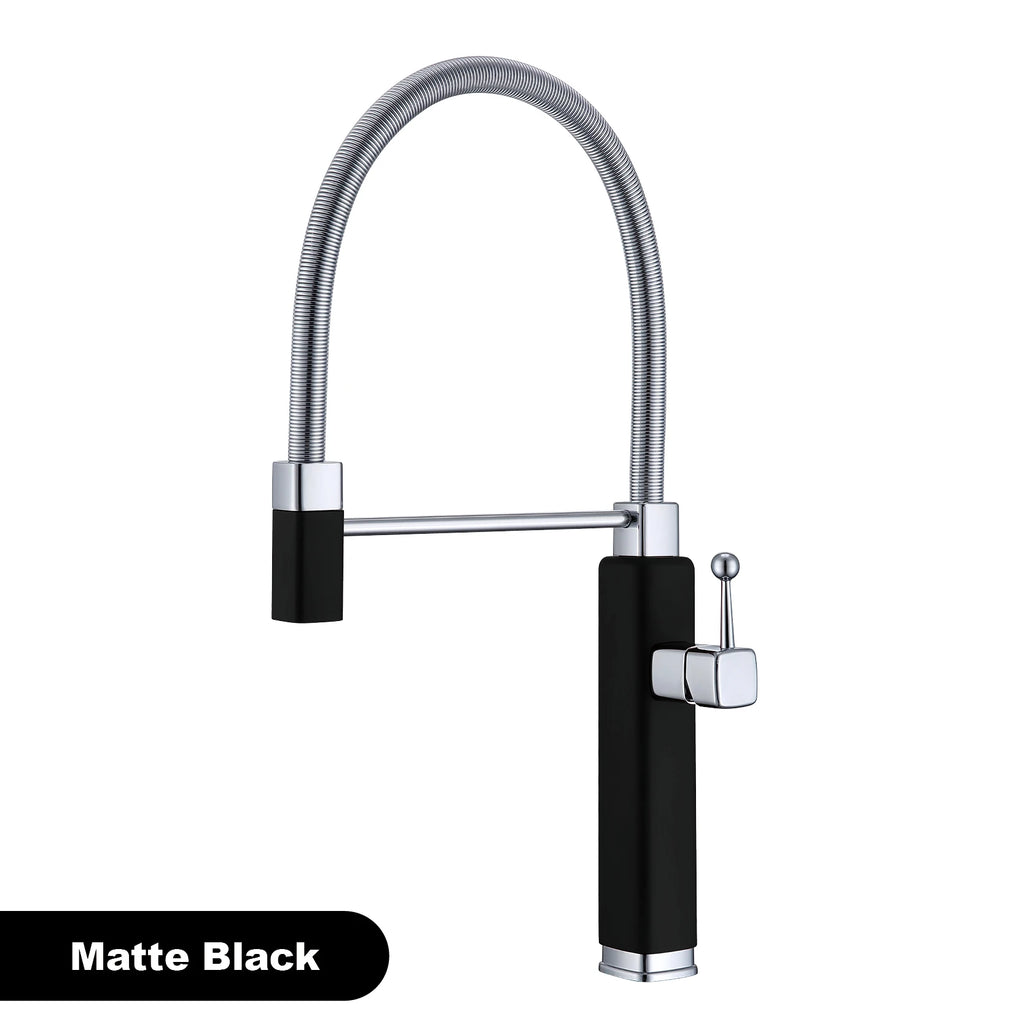 kitchen faucet with single handle, pull-out Spray