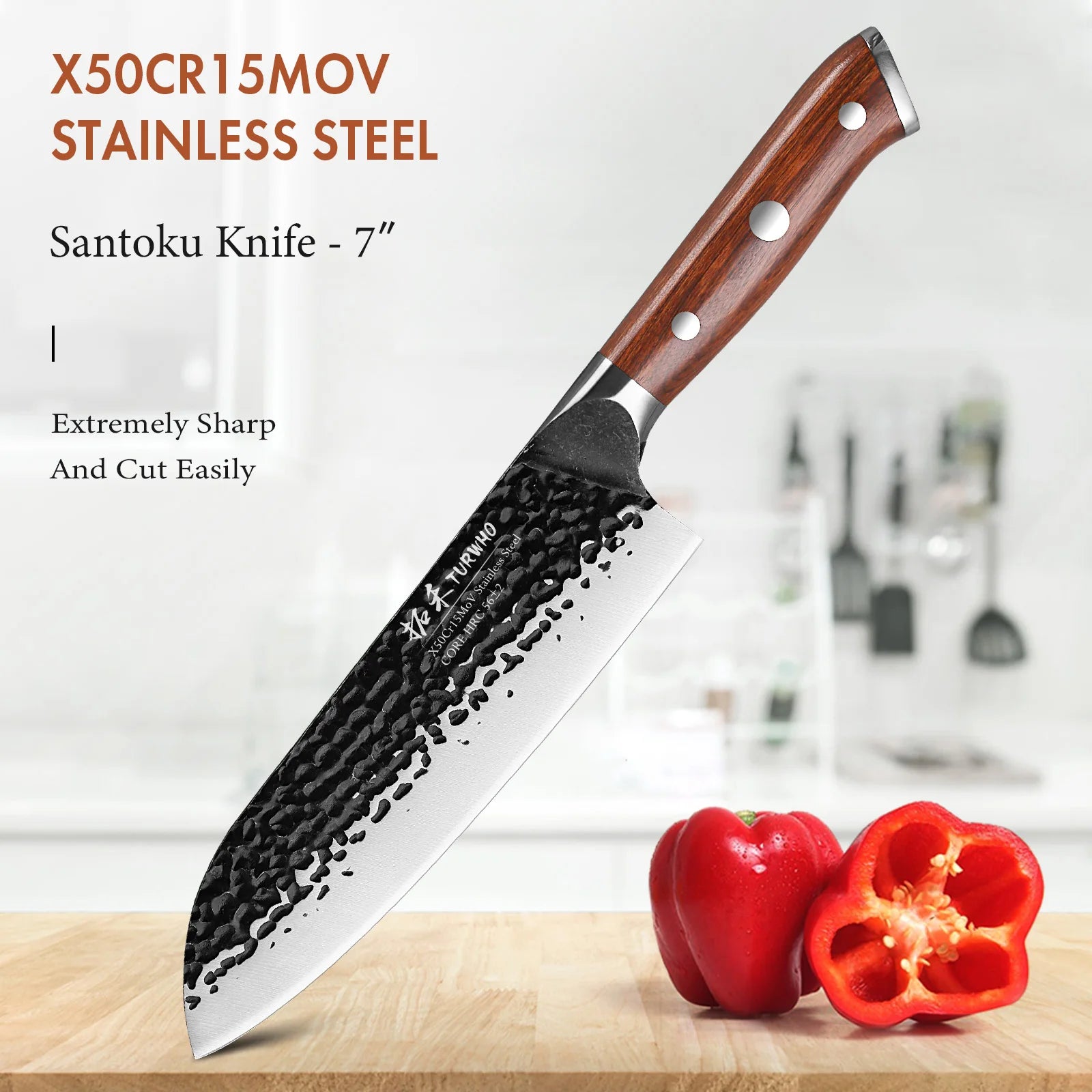 Japanese Hand Forged Stainless Steel Kitchen Knives