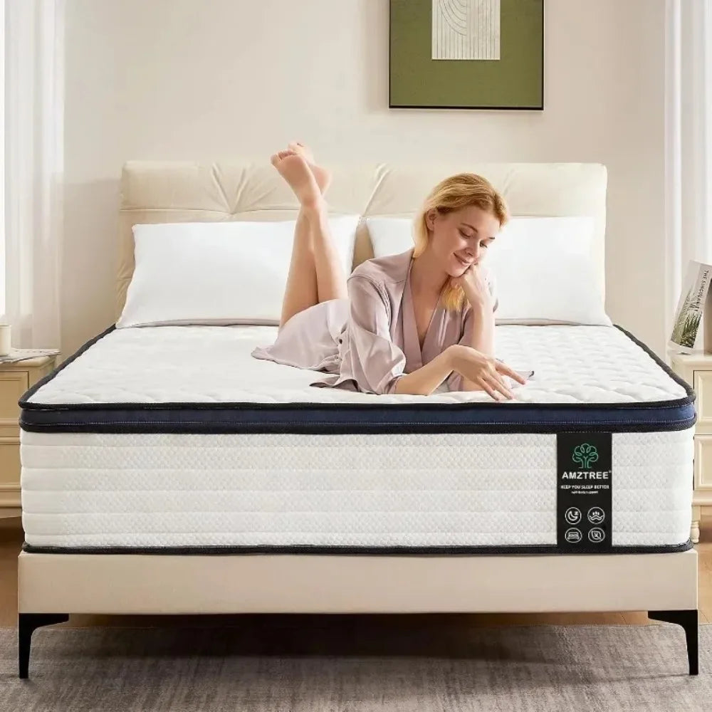 12 Inch Queen Size Hybrid Mattress Memory Foam