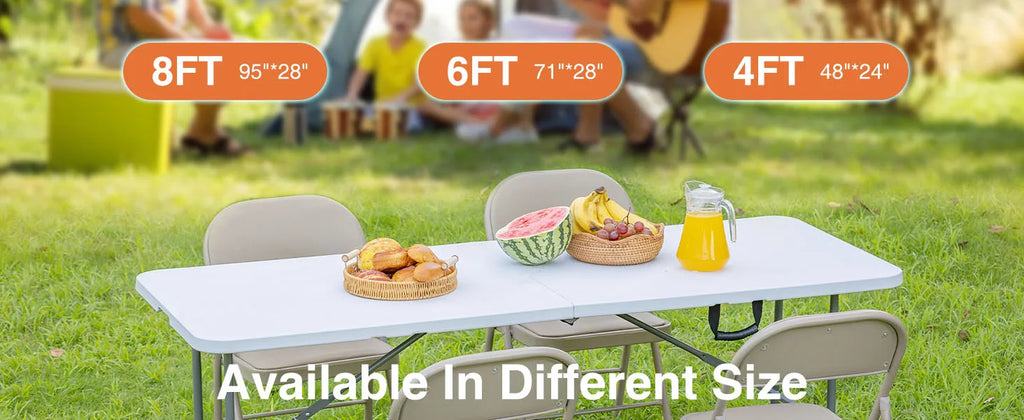 Folding Outdoor, Indoor Foldable Table, Carrying Handle