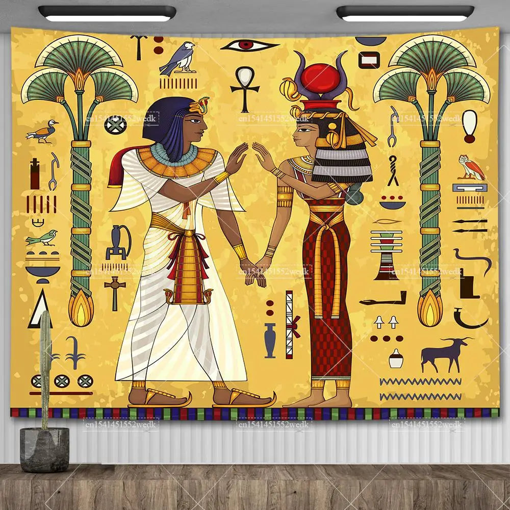Egyptian Mythology Tapestries, for Room Aesthetic