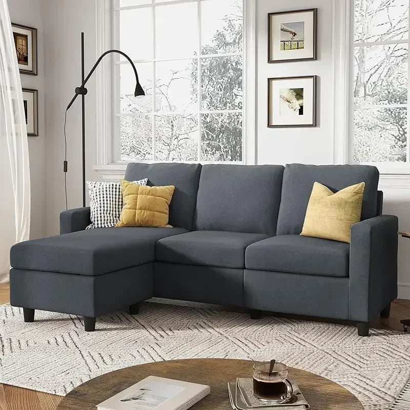 L Shaped Couch with Reversible Chaise.