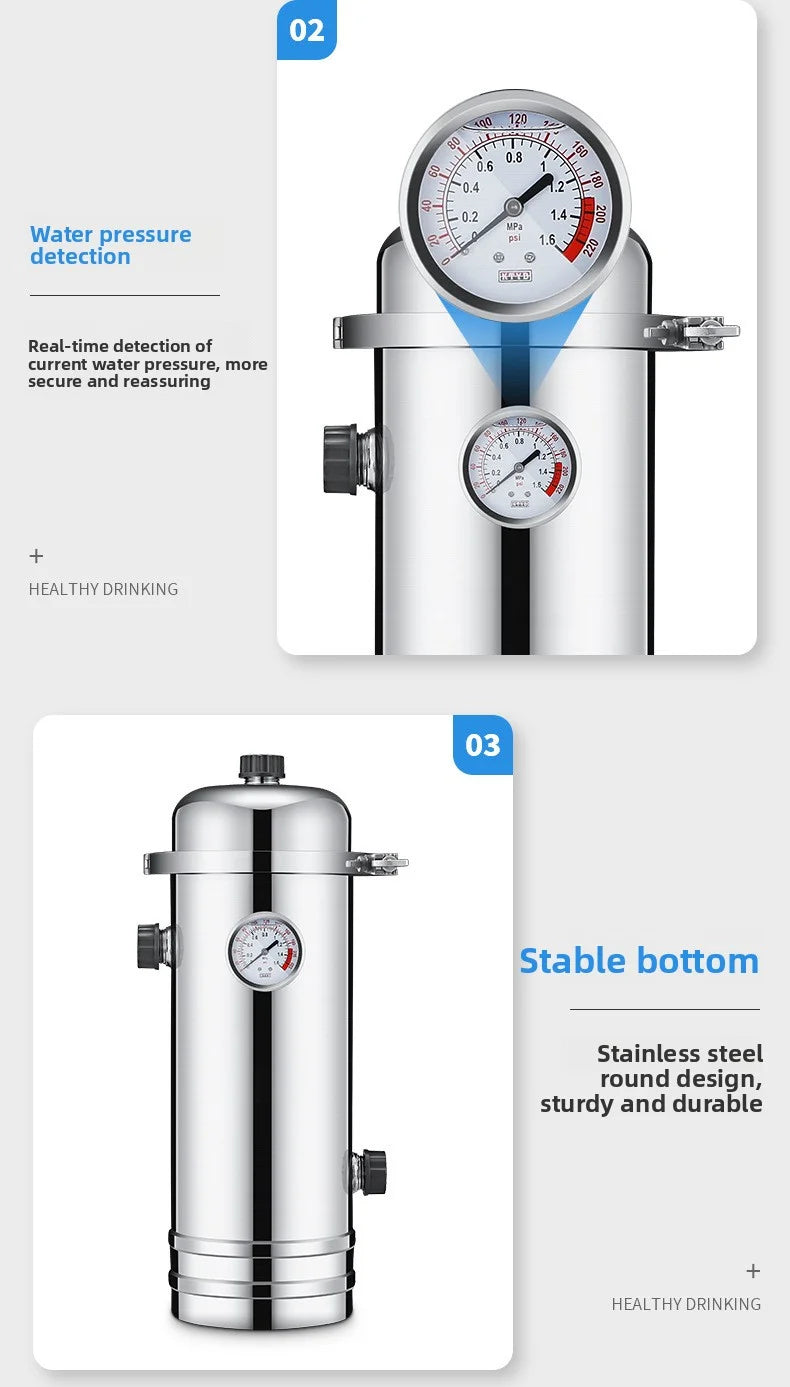 Whole house direct drinking ultrafiltration filter