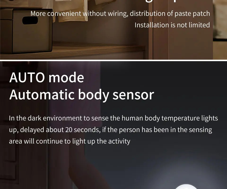 Rechargeable LED Lights Motion Sensor Night Light