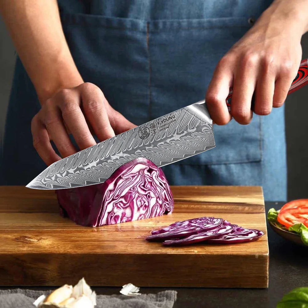 8.2" Professional Damascus Steel Kitchen Knife