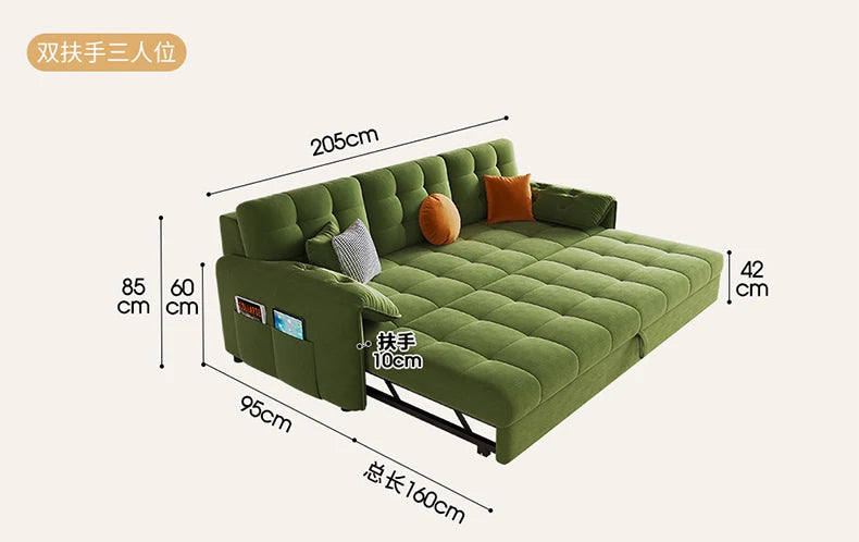 Modular Individual Sofa, Bed Convertible, Pull Out