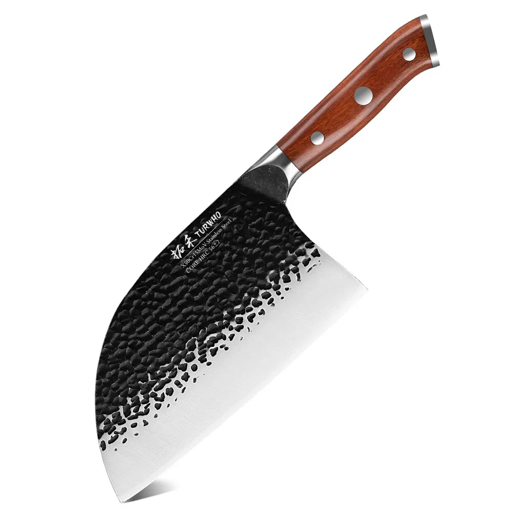 TURWHO 7" Japanese Hand Forged Butcher Knife