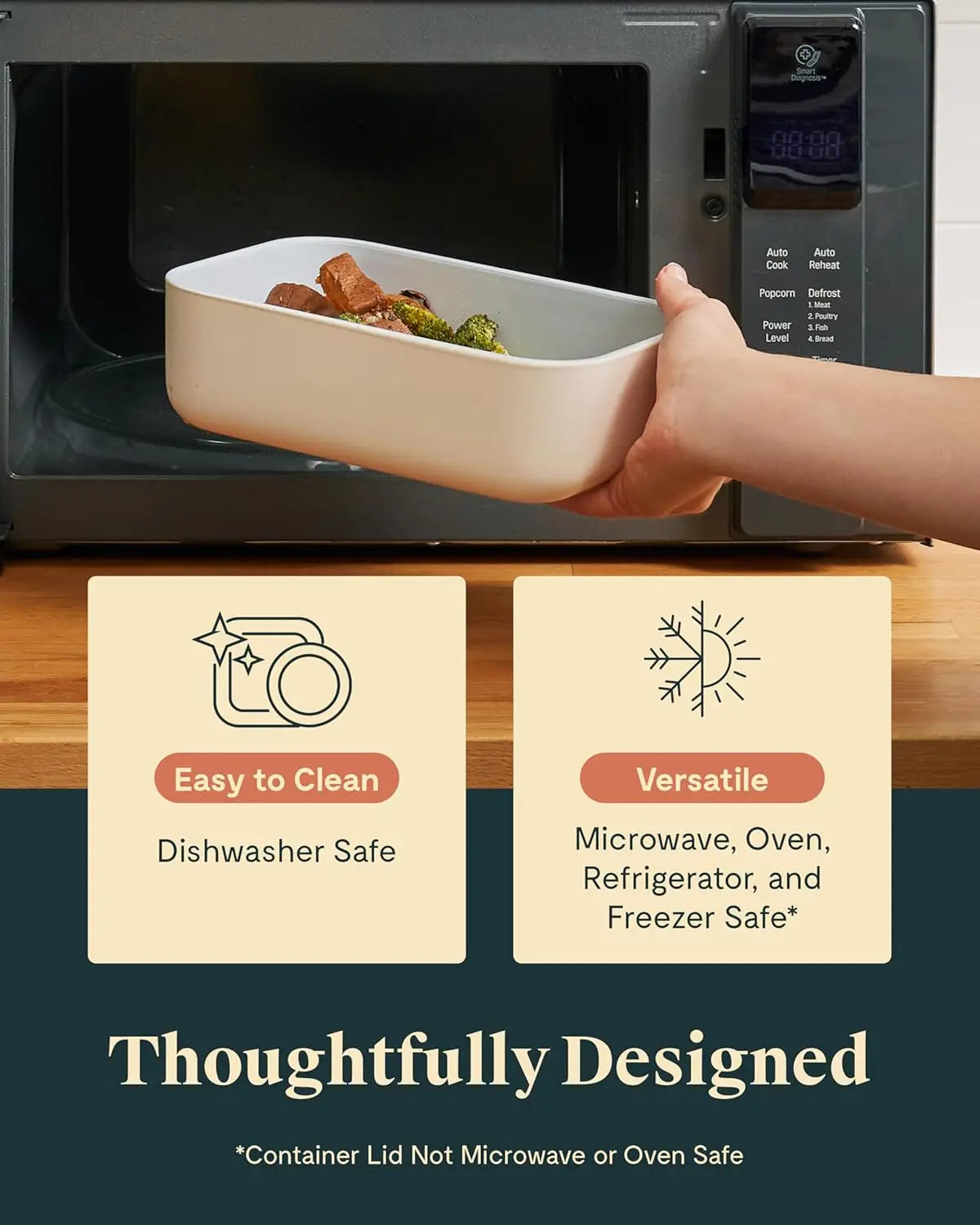 Glass Storage, Lunch Box w/Lids, 6.6 Cup, 2Pc.