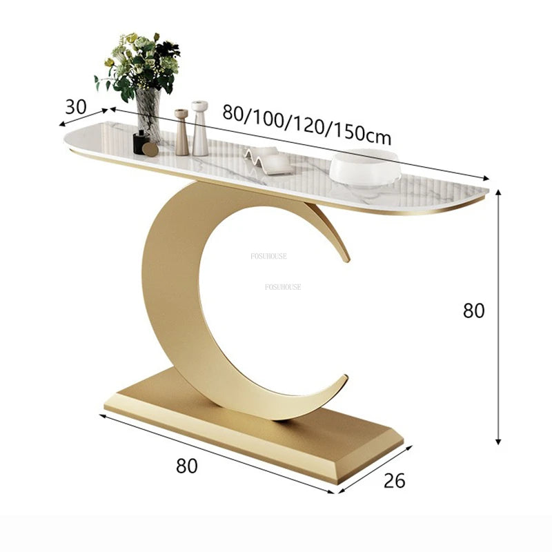 Slate Hallway, Porch Iron Console Table