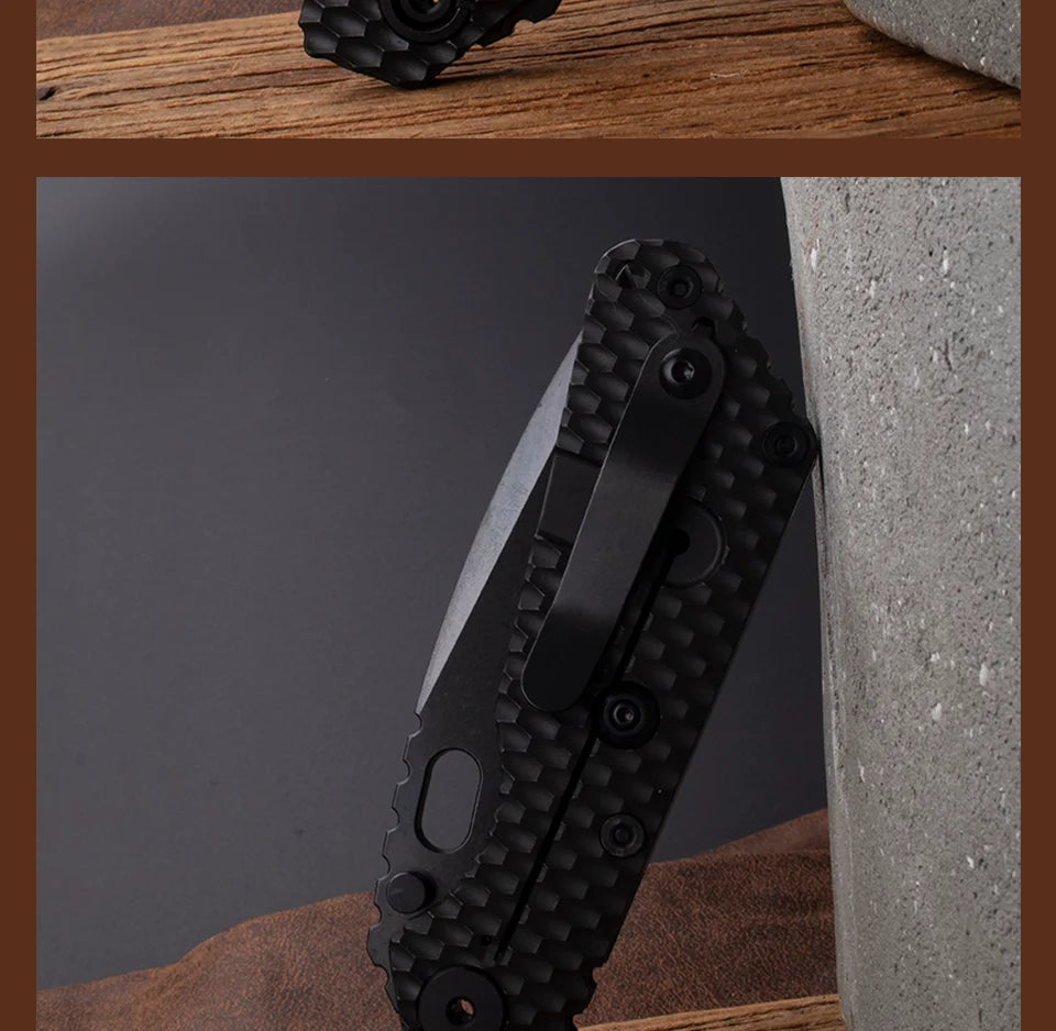 Titanium Handle, Folding Pocket Knife