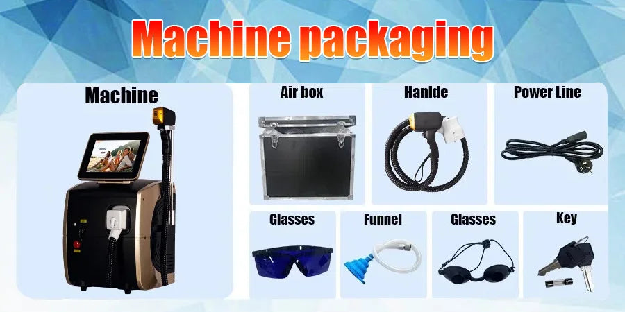 Ice Titanium Laser Hair Removal Machine, Permanent Removal