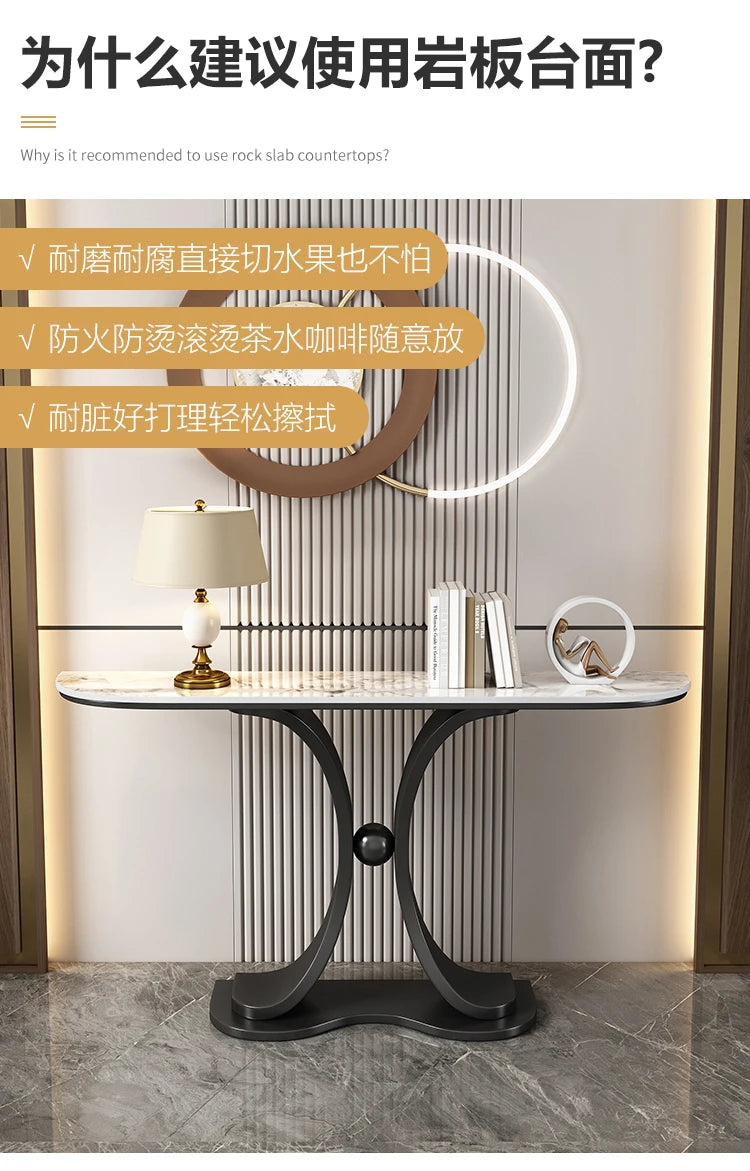 Hallway Lobby Marble Console Table