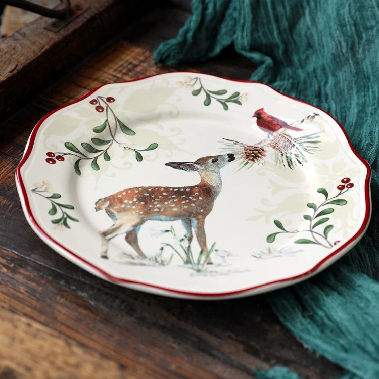 Creative Retro Ceramic Tableware, Multiple Holiday Designs