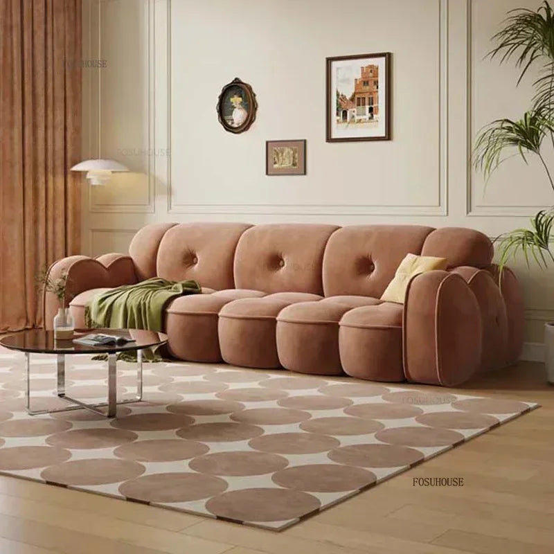 Brown Living Room, Small Apartment, Marshmallow Cloud Sofa