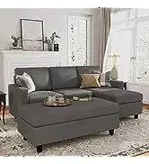 L Shaped Couch with Reversible Chaise.