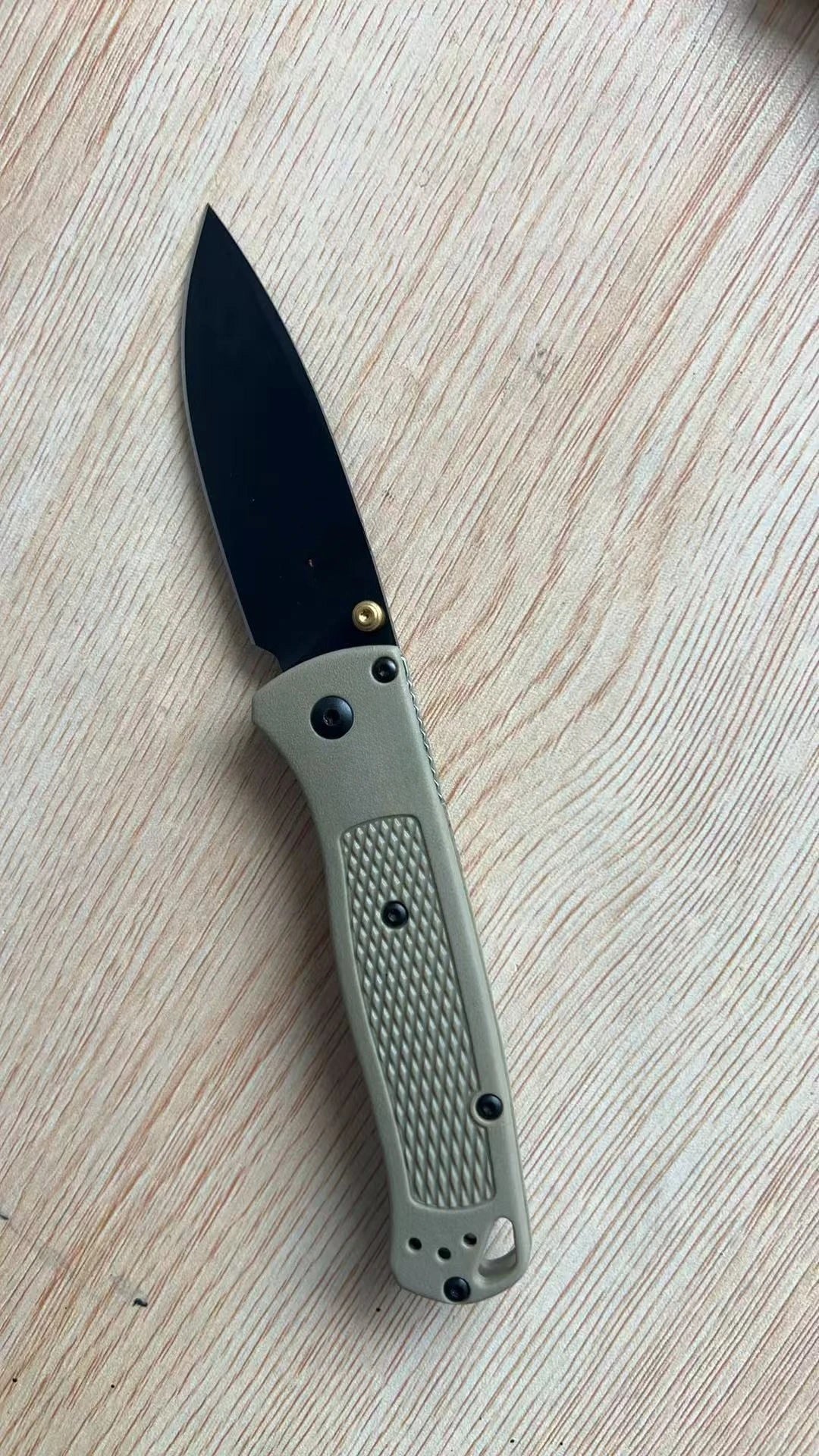 Folding Pocket Knife Black/ White Blade