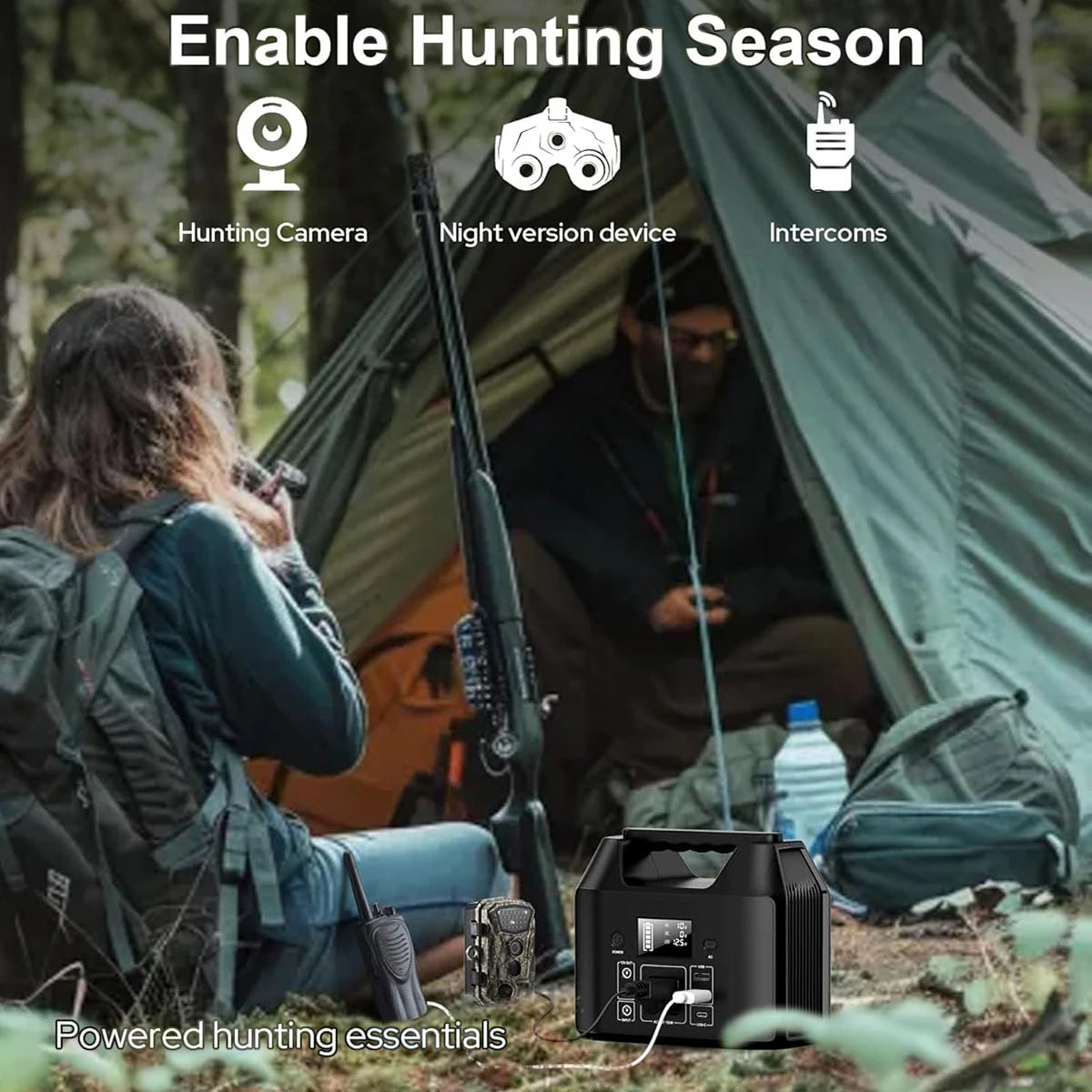 150W Power Bank with AC 110V, Camping/Home/RV